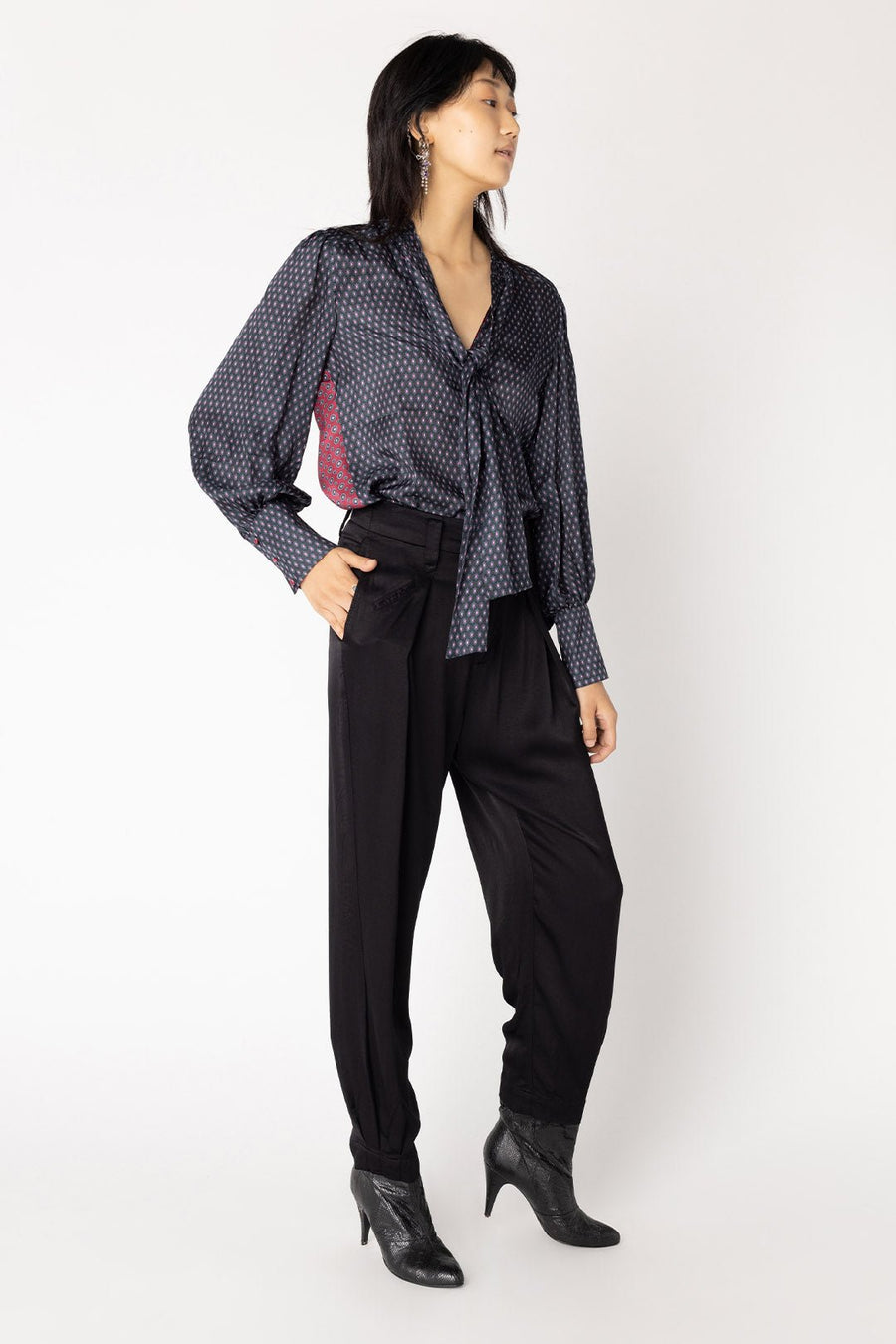 HANOVER TAPERED TROUSER, WASHED BLACK - Burning Torch Online Boutique