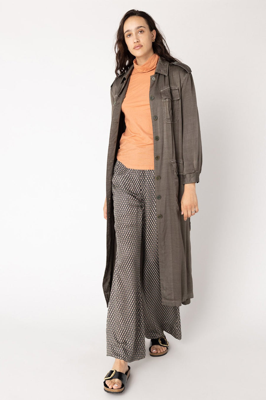 HANOVER TRENCH COAT, ARMY - Burning Torch Online Boutique