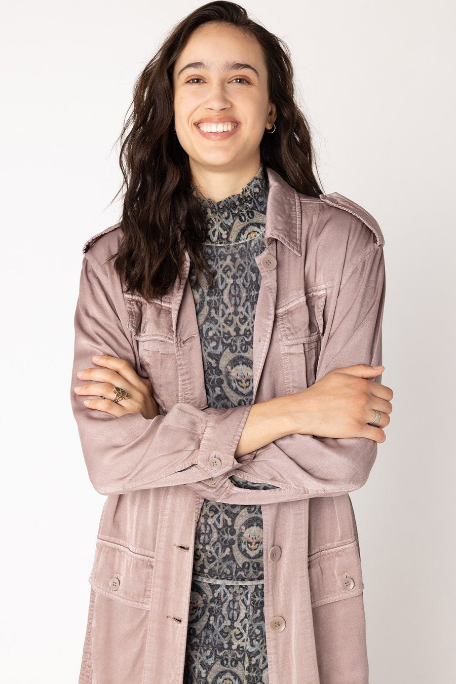 HANOVER TRENCH COAT, ORCHID - Burning Torch Online Boutique