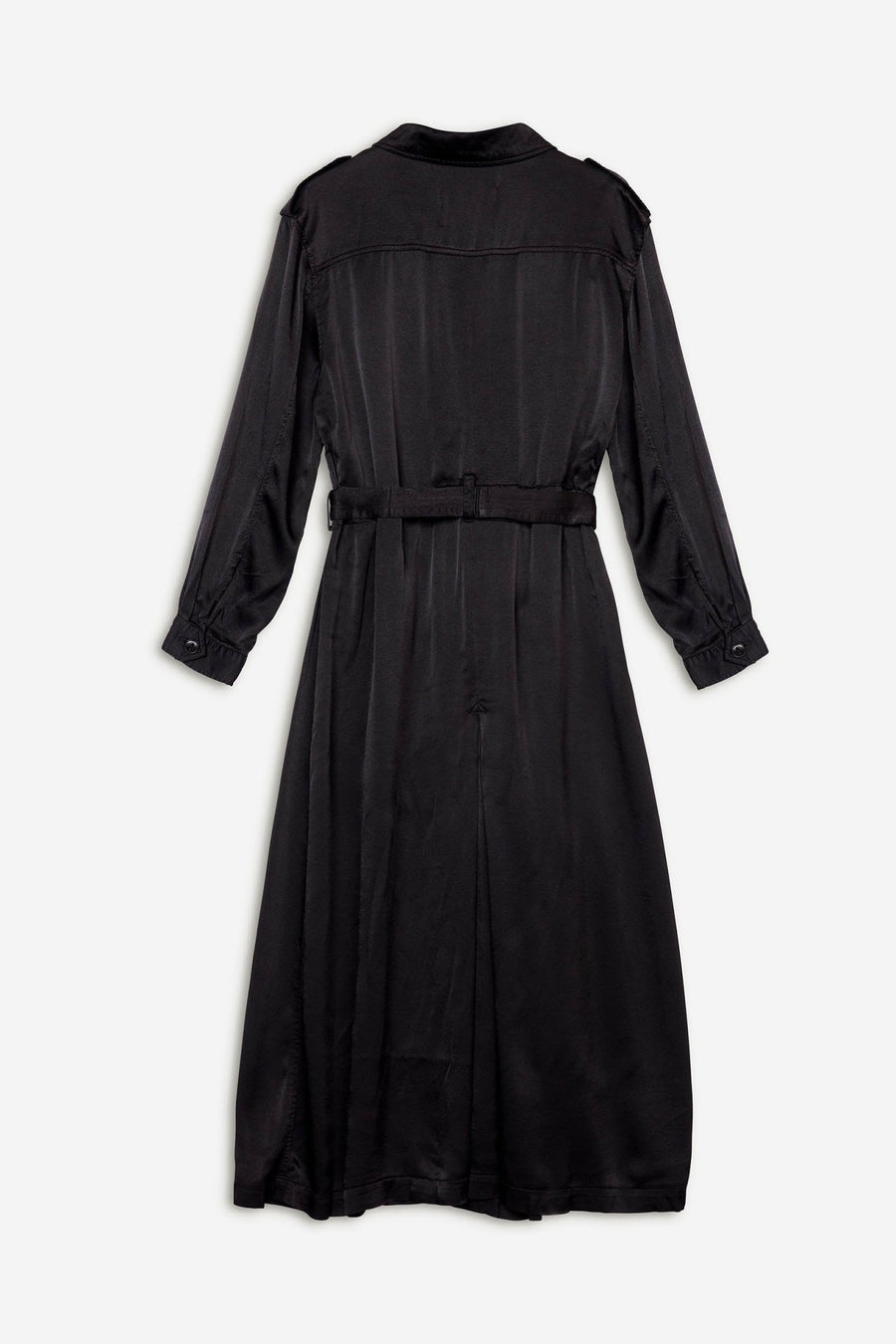 HANOVER TRENCH COAT, WASHED BLACK - Burning Torch Online Boutique