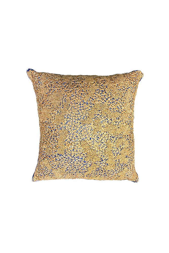 HEAVY EMBROIDERY AND VINTAGE BATIK PILLOW - Burning Torch Online Boutique