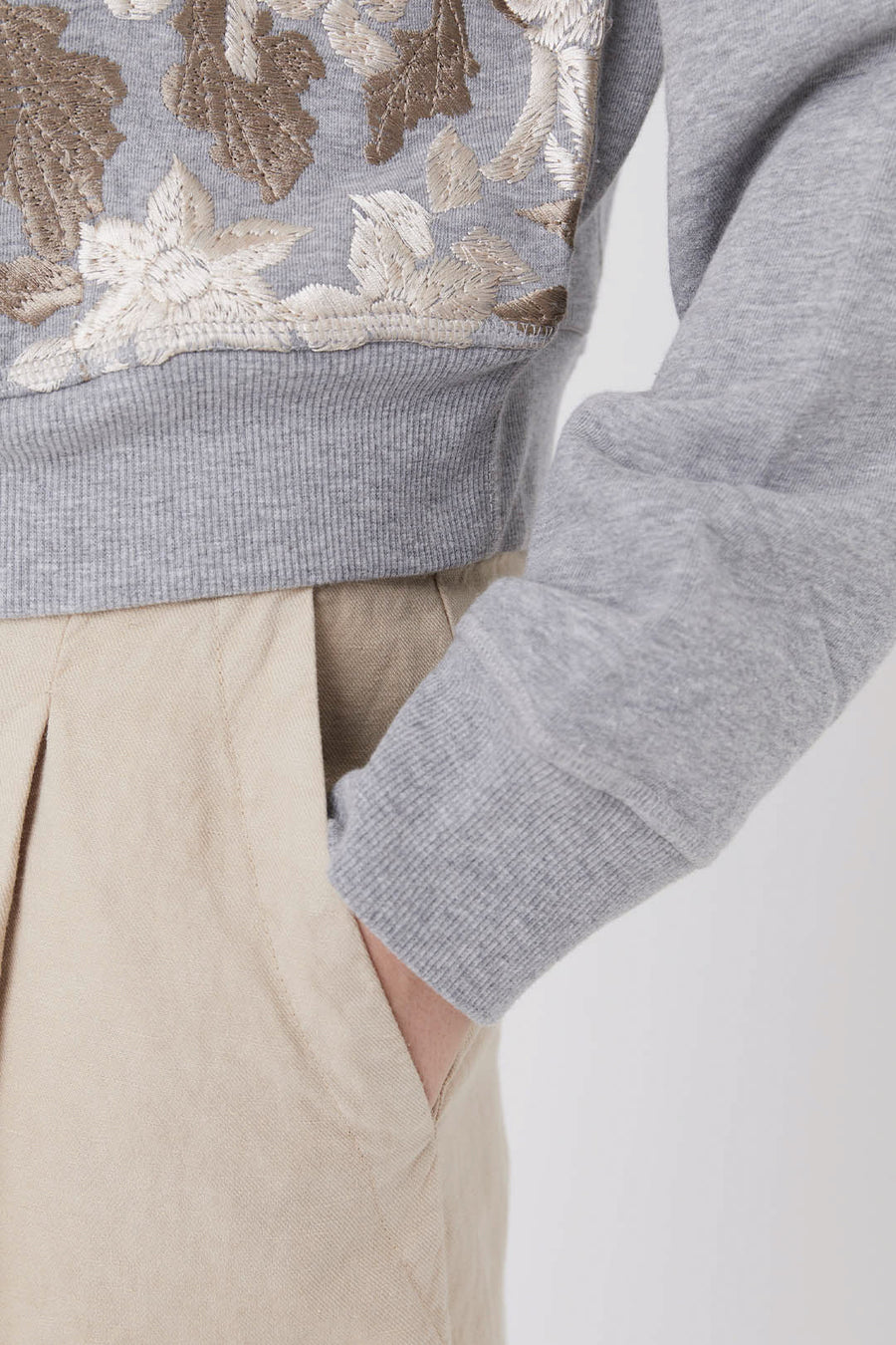 HELENA SWEATSHIRT, HEATHER GREY - Burning Torch Online Boutique