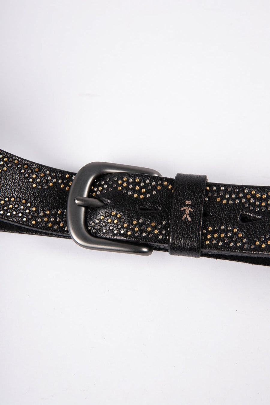 HENRY BEGUELIN BELT WITH STUDS, BLACK - Burning Torch Online Boutique