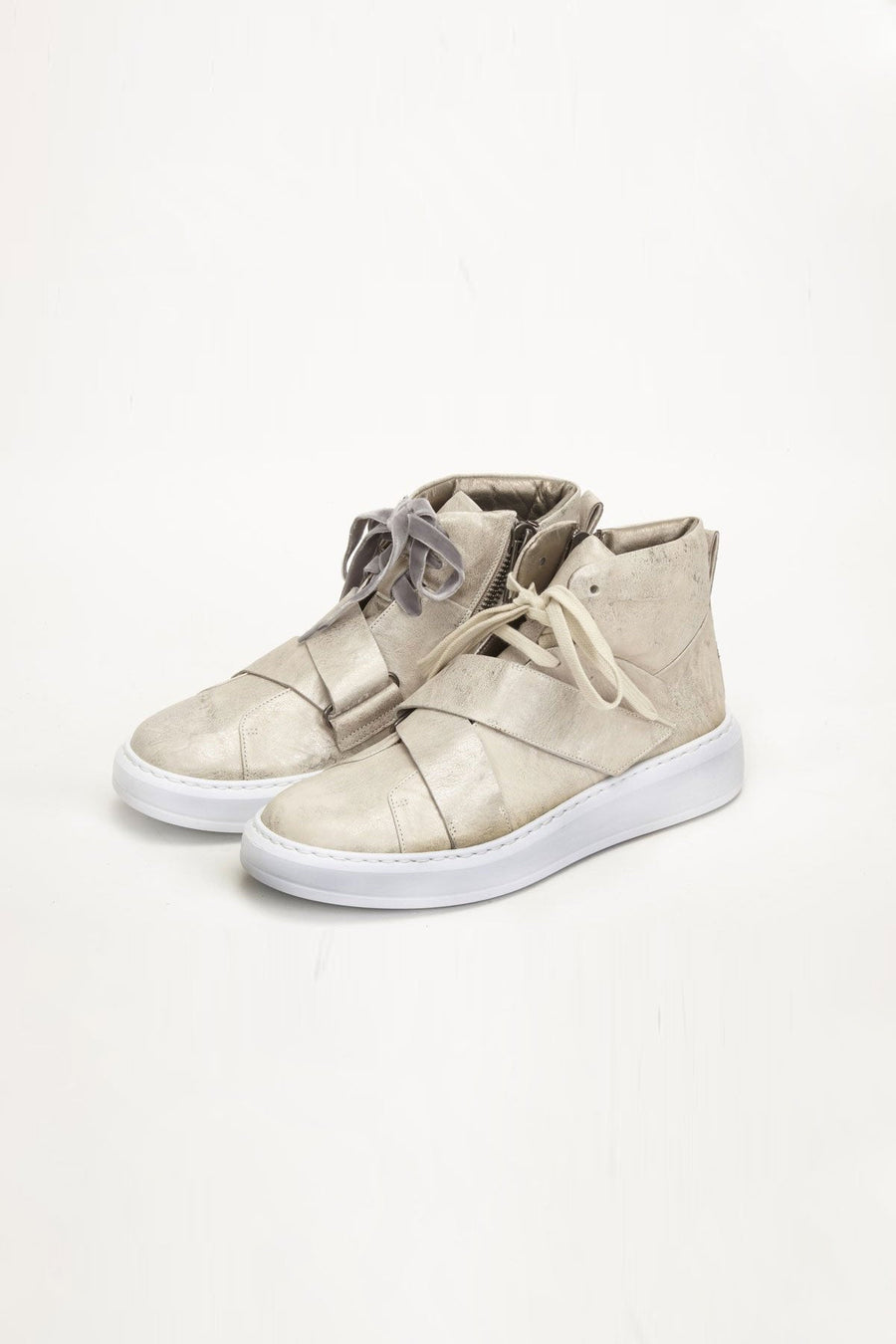 Henry Beguelin High Top Sneaker, Sand - Burning Torch Online Boutique