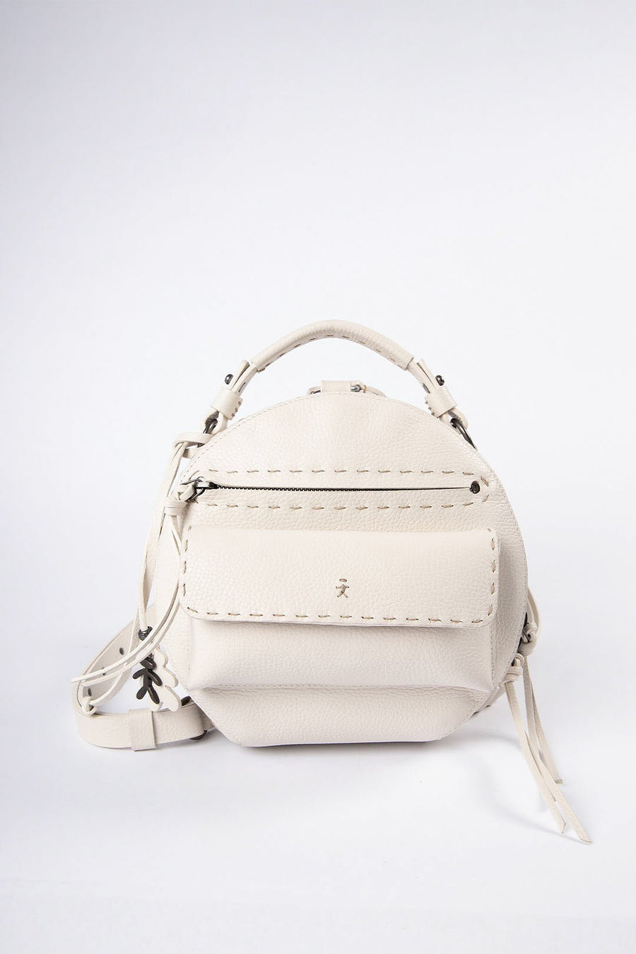 HENRY BEGUELIN POCKET BAGPACK , WHITE - Burning Torch Online Boutique