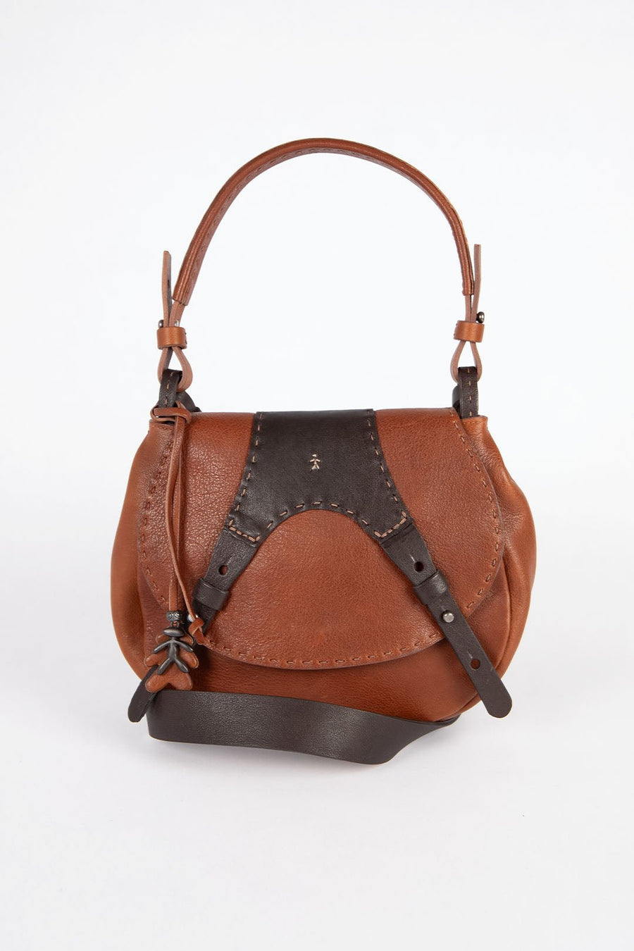 HENRY BEGUELIN SMALL CROSS BODY BAG, BRANDY - Burning Torch Online Boutique