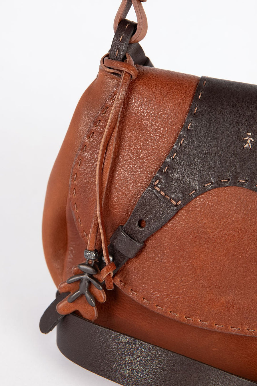 HENRY BEGUELIN SMALL CROSS BODY BAG, BRANDY - Burning Torch Online Boutique