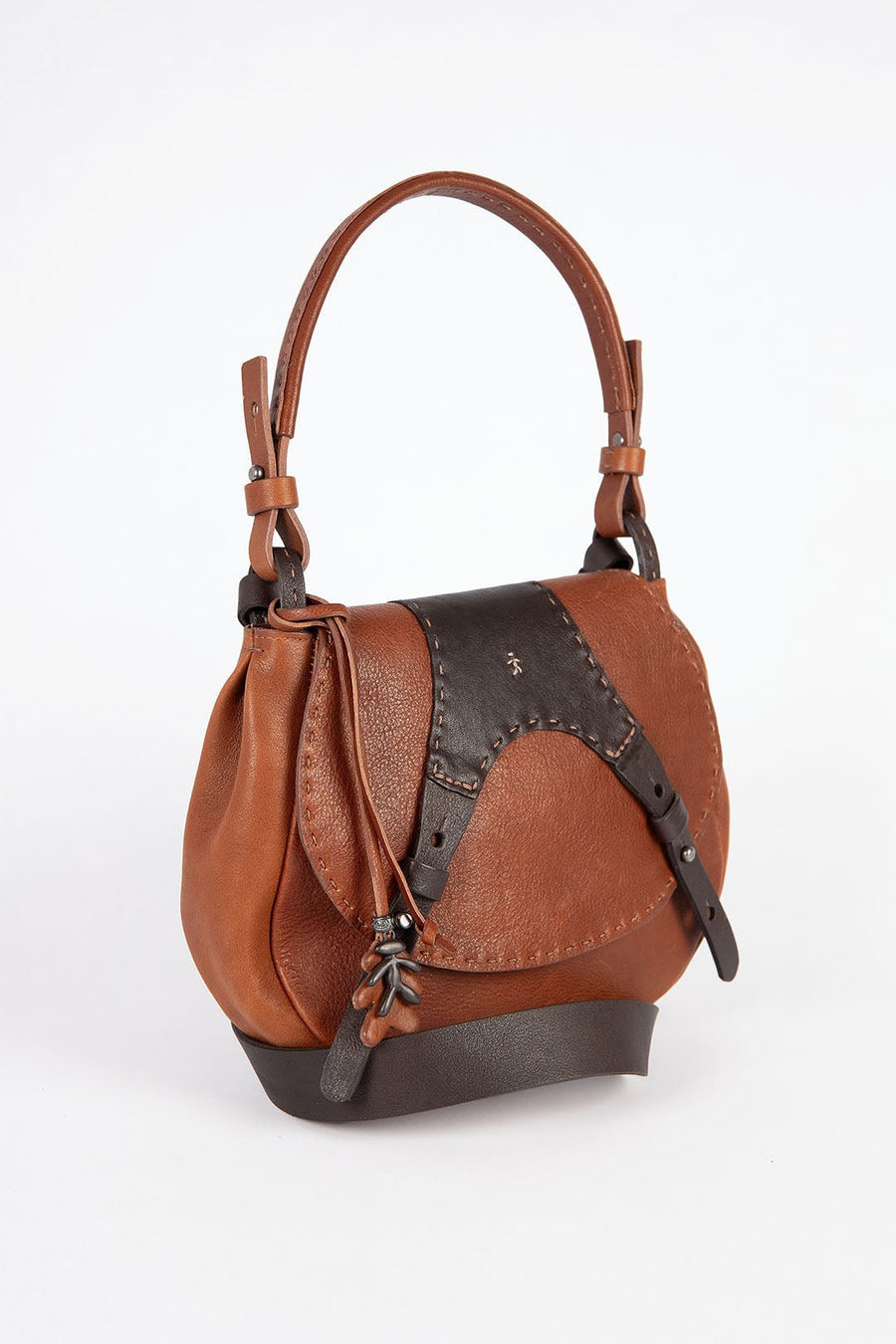 HENRY BEGUELIN SMALL CROSS BODY BAG, BRANDY - Burning Torch Online Boutique