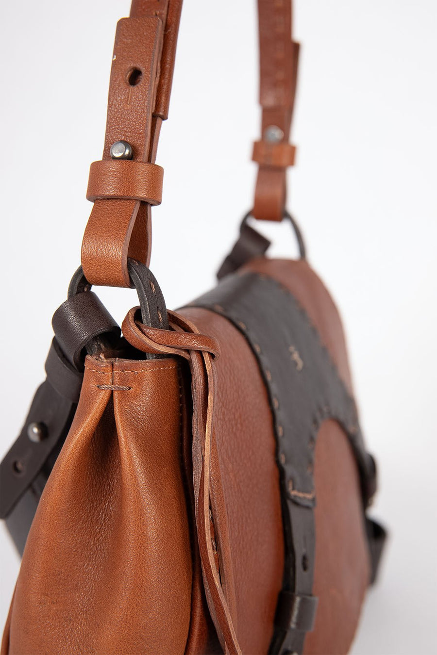 HENRY BEGUELIN SMALL CROSS BODY BAG, BRANDY - Burning Torch Online Boutique