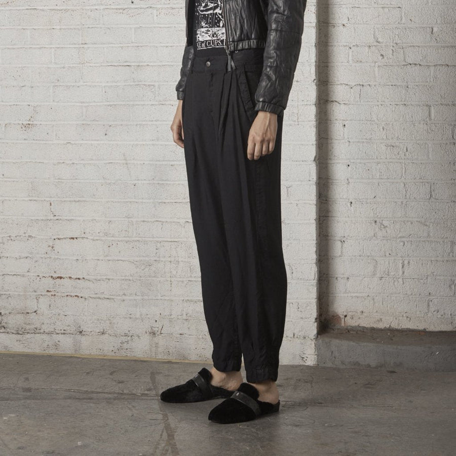 HIGHLAND TAPERED PANT, BLACK , sample - Burning Torch Online Boutique