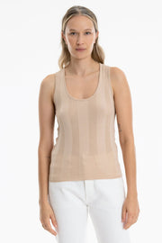 HONEYCOMB KNIT CAMI, POWDER - Burning Torch Online Boutique