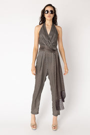 HUMPHREY SLEEVELESS JUMPSUIT, MINK - Burning Torch Online Boutique