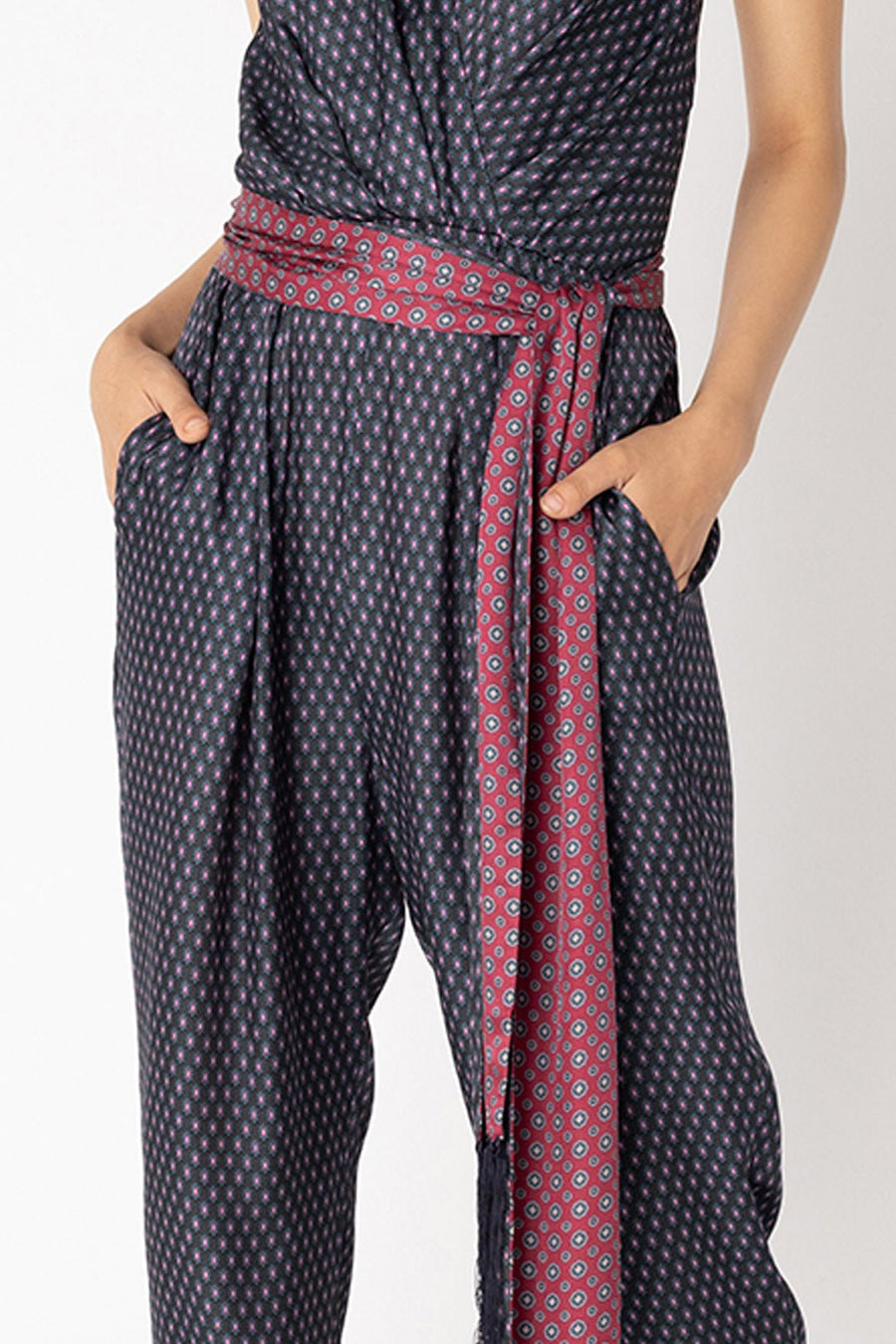 HUMPHREY SLEEVELESS JUMPSUIT, SAPPHIRE - Burning Torch Online Boutique