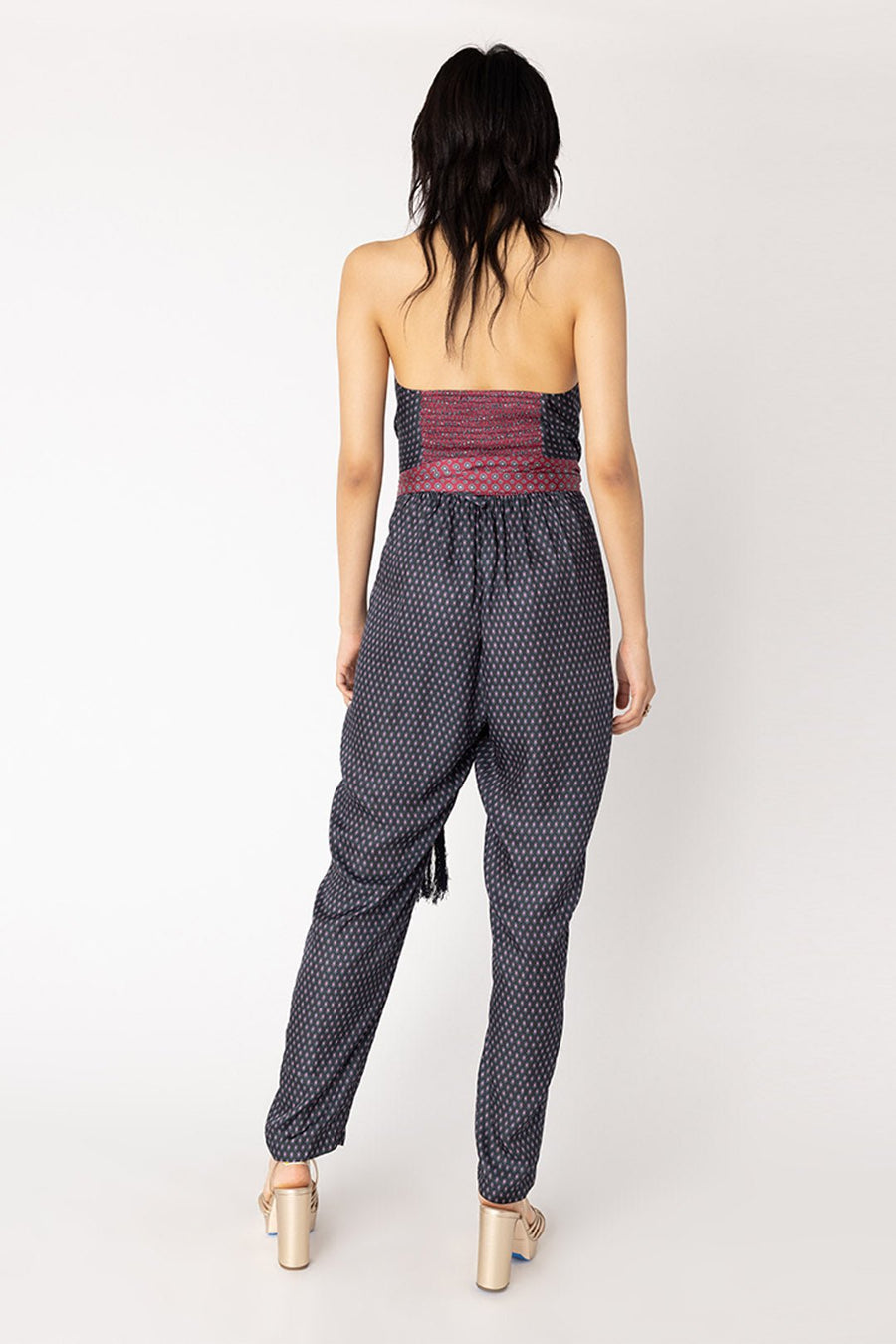HUMPHREY SLEEVELESS JUMPSUIT, SAPPHIRE - Burning Torch Online Boutique