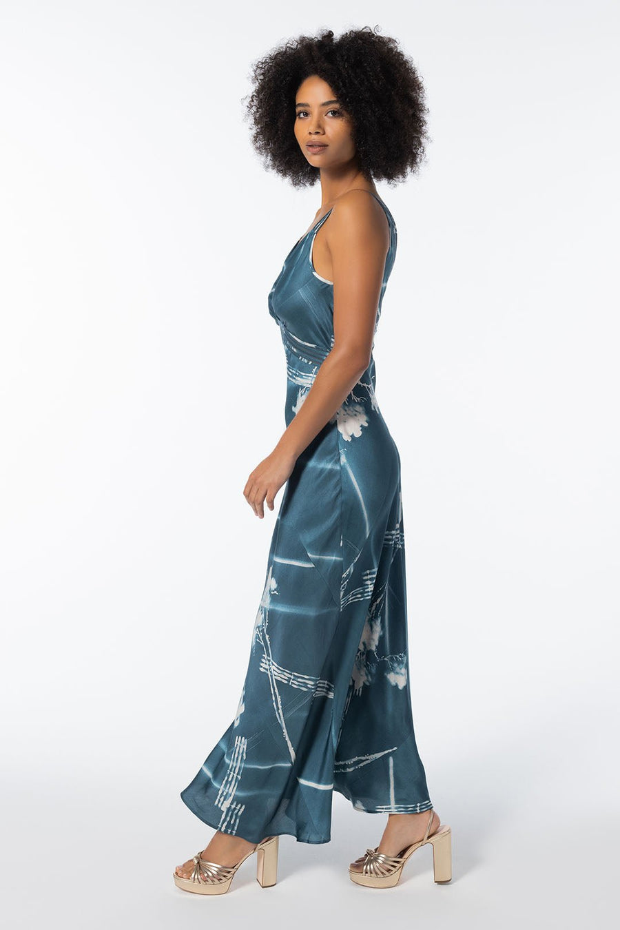 HYDRA BIAS MAXI DRESS, AEGEAN - Burning Torch Online Boutique