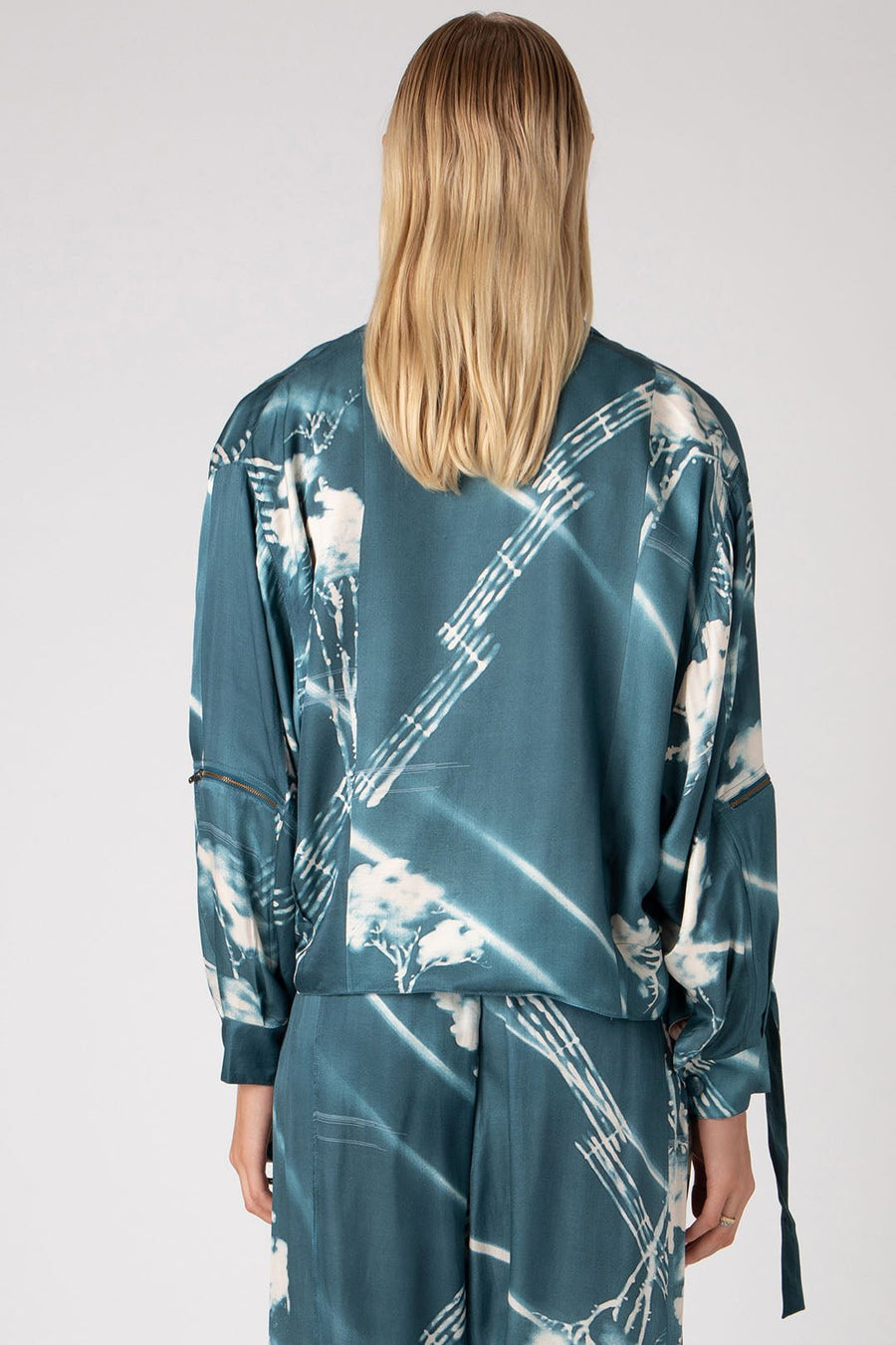 HYDRA DOLMAN SLEEVE JACKET, AEGEAN - Burning Torch Online Boutique