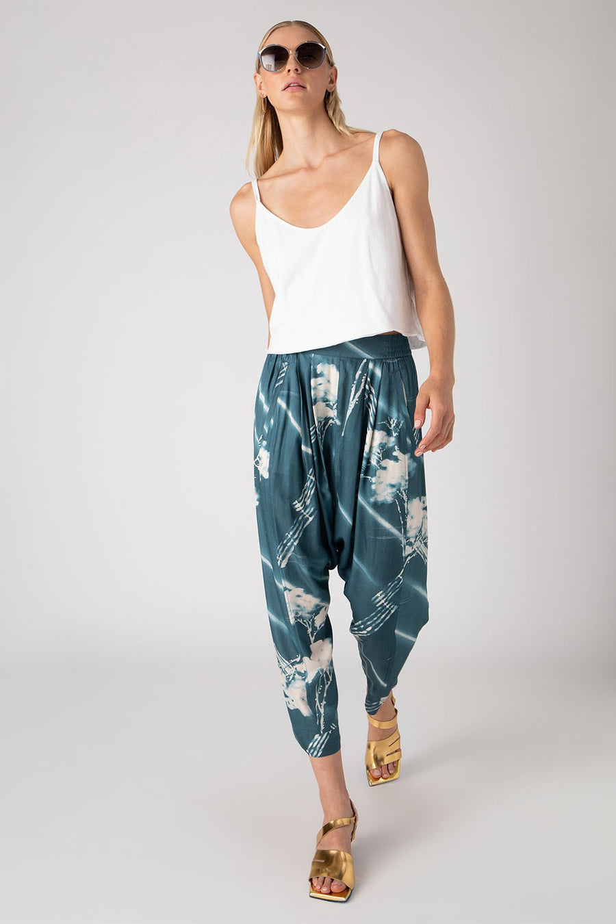 HYDRA DROP CROTCH PANT, AEGEAN - Burning Torch Online Boutique