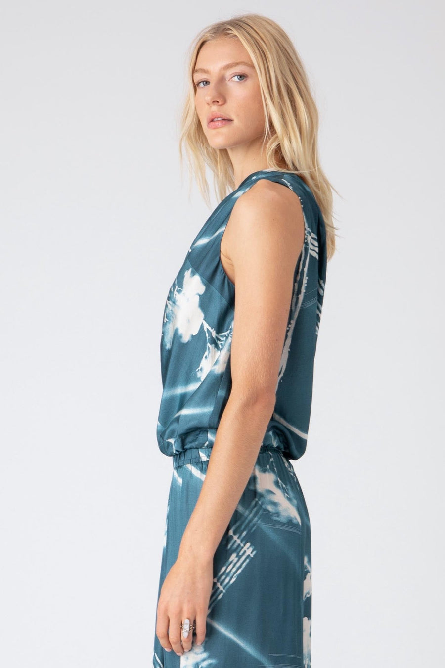 HYDRA ONE SHOULDER TOP, AEGEAN - Burning Torch Online Boutique