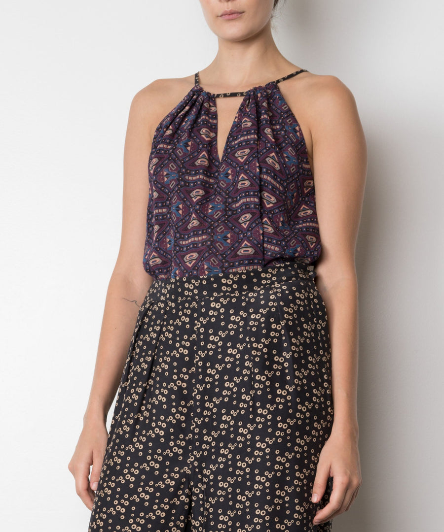 Infinity Reversible Printed Silk Top , sample - Burning Torch Online Boutique