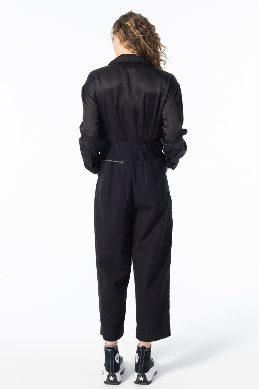 JEREMY COVERALL, BLACK - Burning Torch Online Boutique