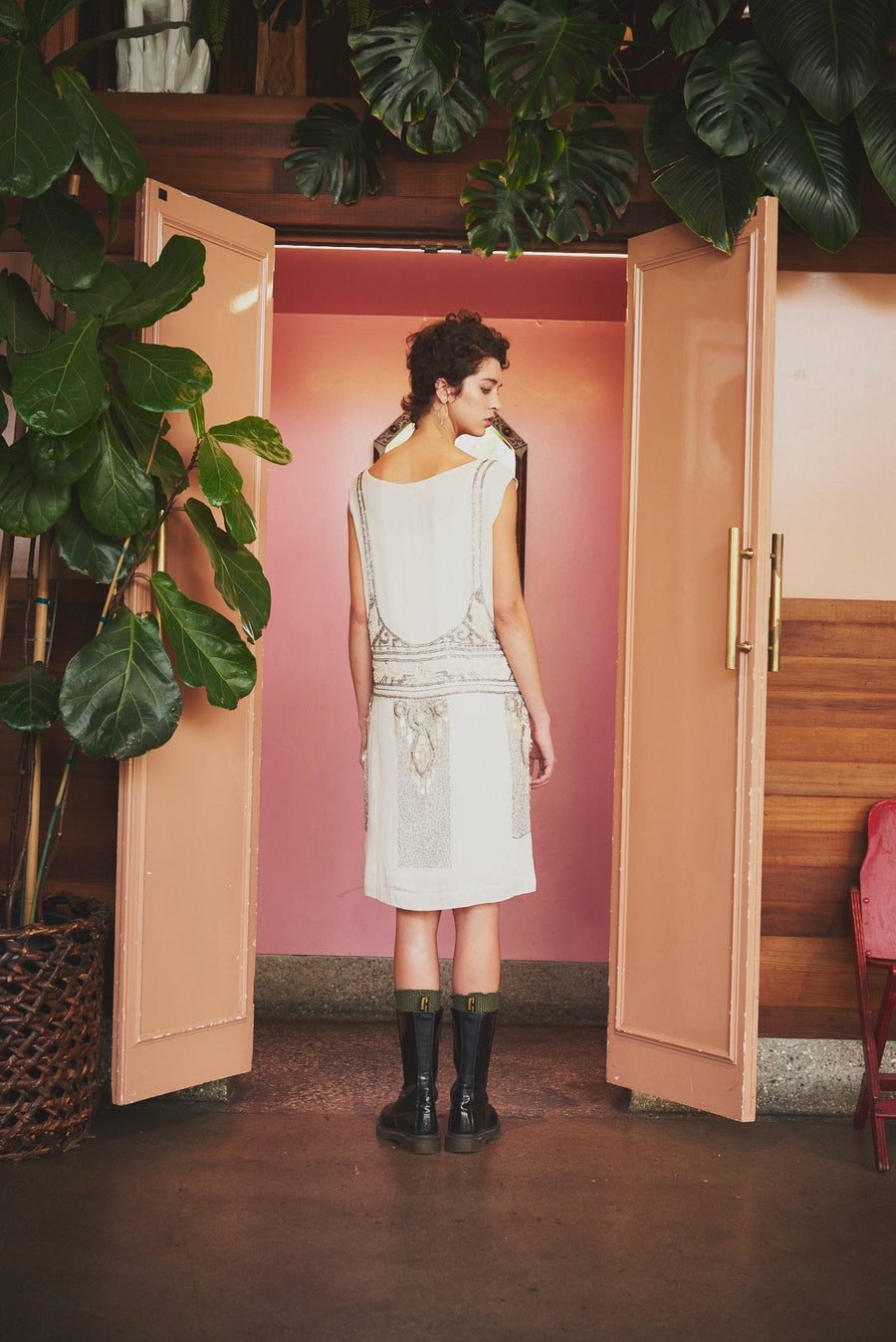 JOSEPHINE DRESS, IVORY sample - Burning Torch Online Boutique
