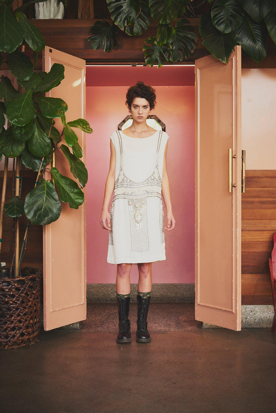 JOSEPHINE DRESS, IVORY sample - Burning Torch Online Boutique