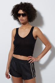 Leather Athletic Short Black - Burning Torch Online Boutique