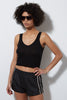 Leather Athletic Short Black - Burning Torch Online Boutique