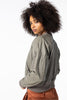 LEATHER BOMBER JACKET, CEMENT - Burning Torch Online Boutique