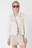 LEATHER CLASSIC MOTO, PARCHMENT - Burning Torch Online Boutique
