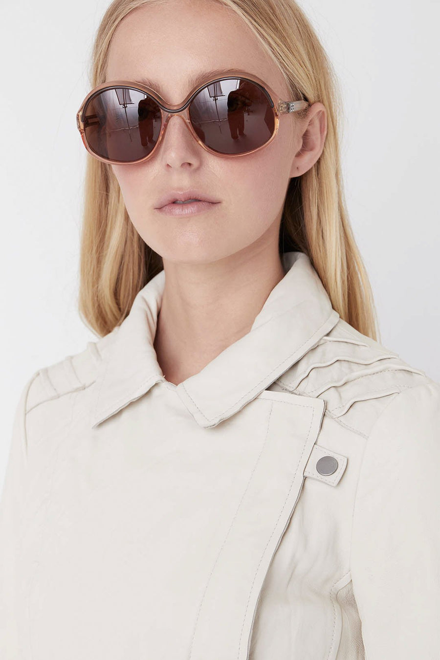 LEATHER CLASSIC MOTO, PARCHMENT - Burning Torch Online Boutique