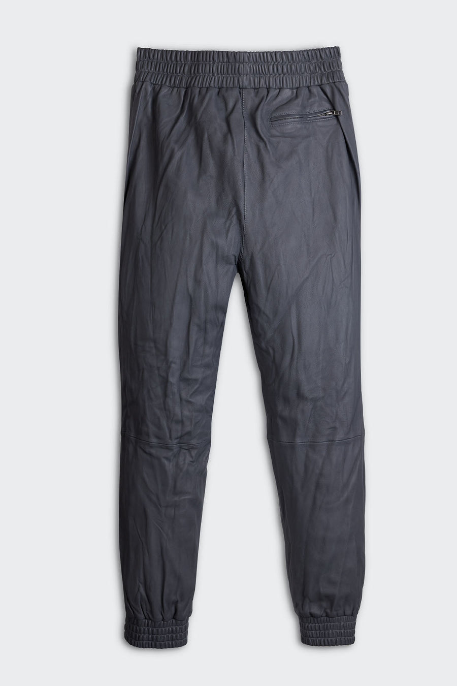 LEATHER JOGGER PANT, GRAPHITE - Burning Torch Online Boutique