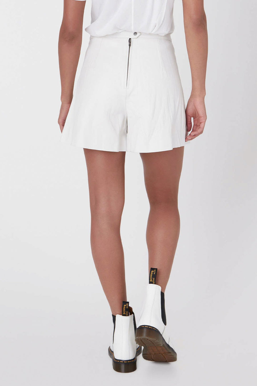 LEATHER PLEATED SHORT, GARDENA - Burning Torch Online Boutique