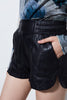 LEATHER SHORT- MIDNIGHT - Burning Torch Online Boutique