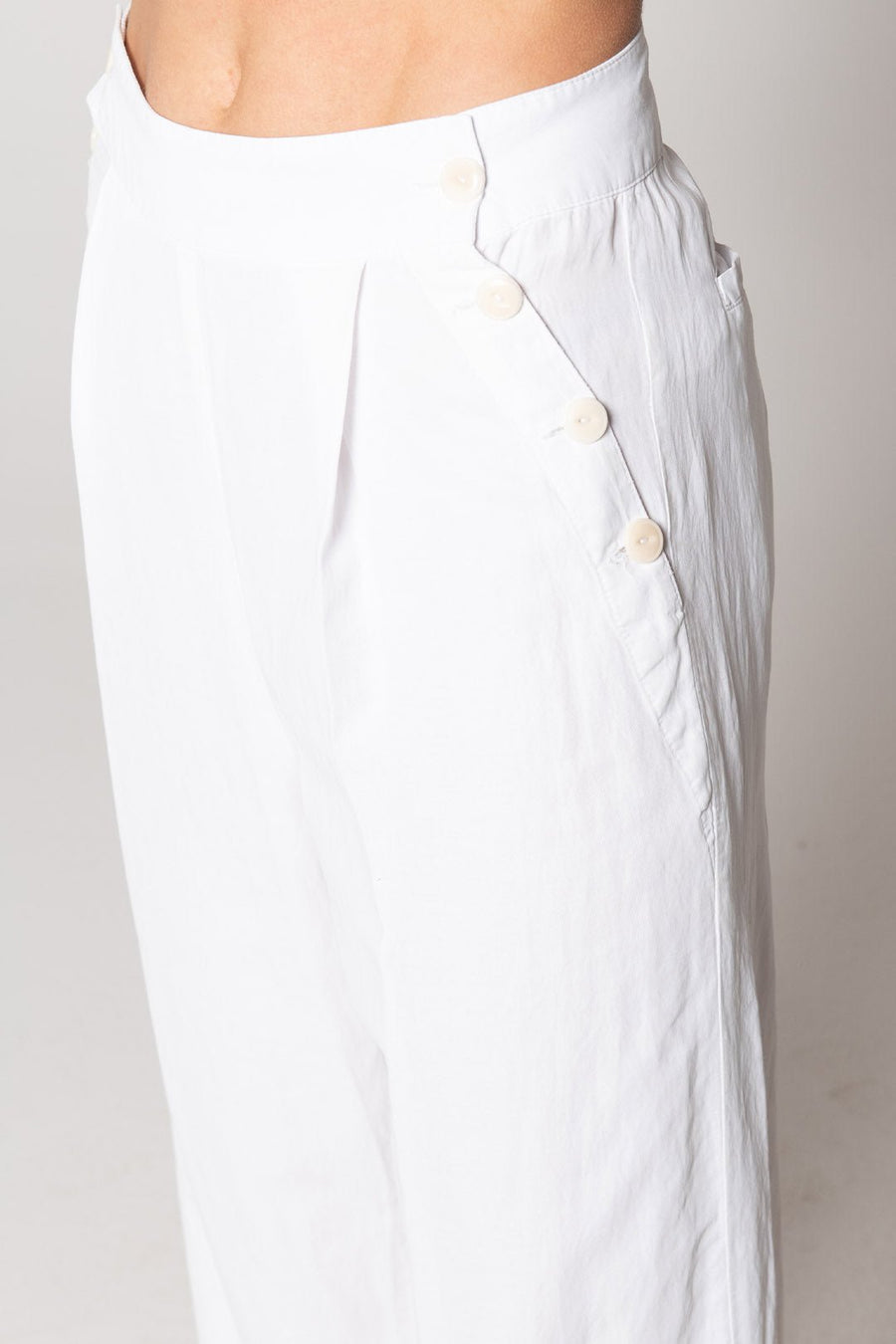 LINCOLN SAILOR PANT, WHITE - Burning Torch Online Boutique