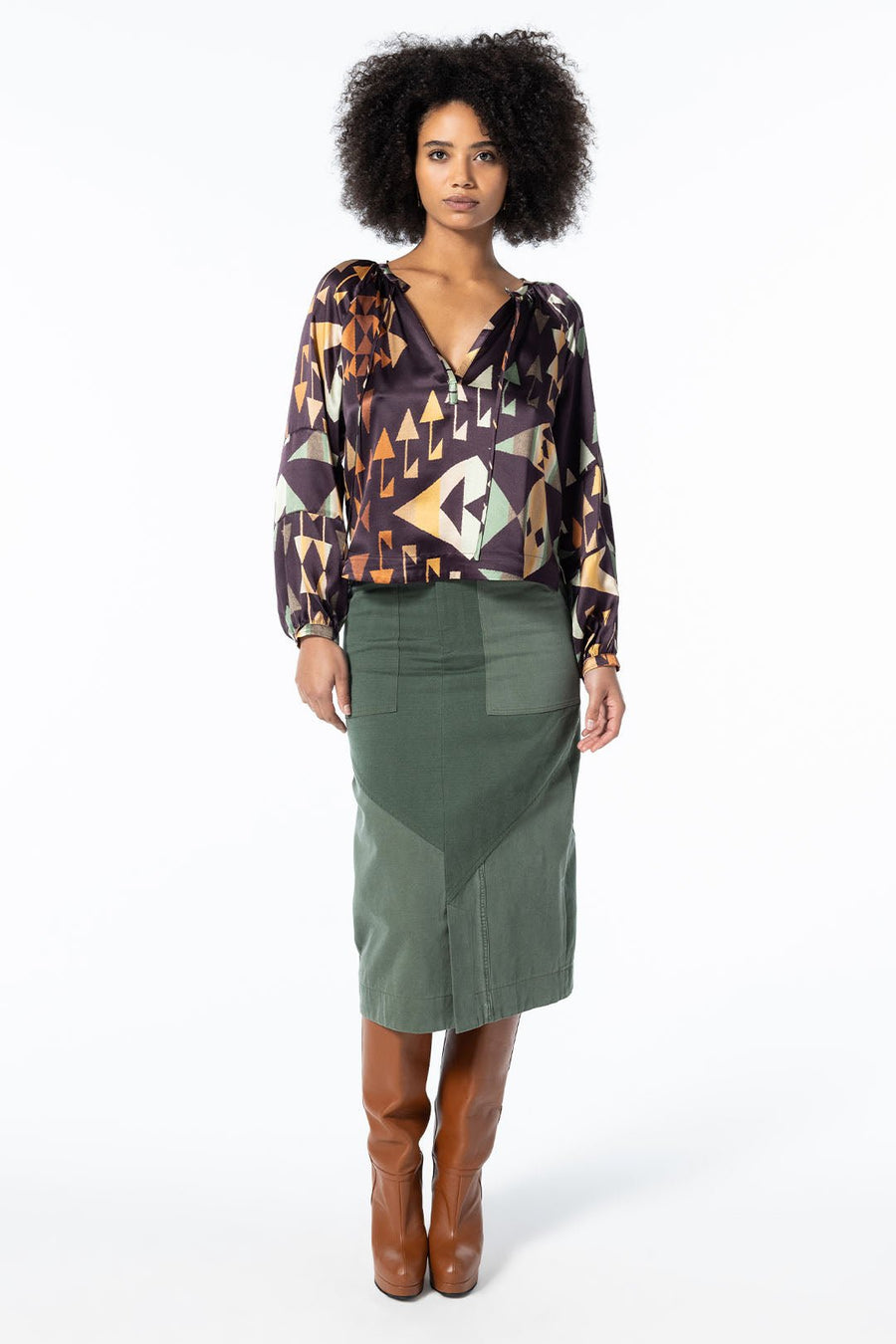 LOVE NOT WAR ARMY SKIRT, ARMY - Burning Torch Online Boutique