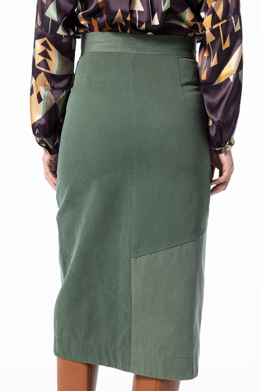 LOVE NOT WAR ARMY SKIRT, ARMY - Burning Torch Online Boutique