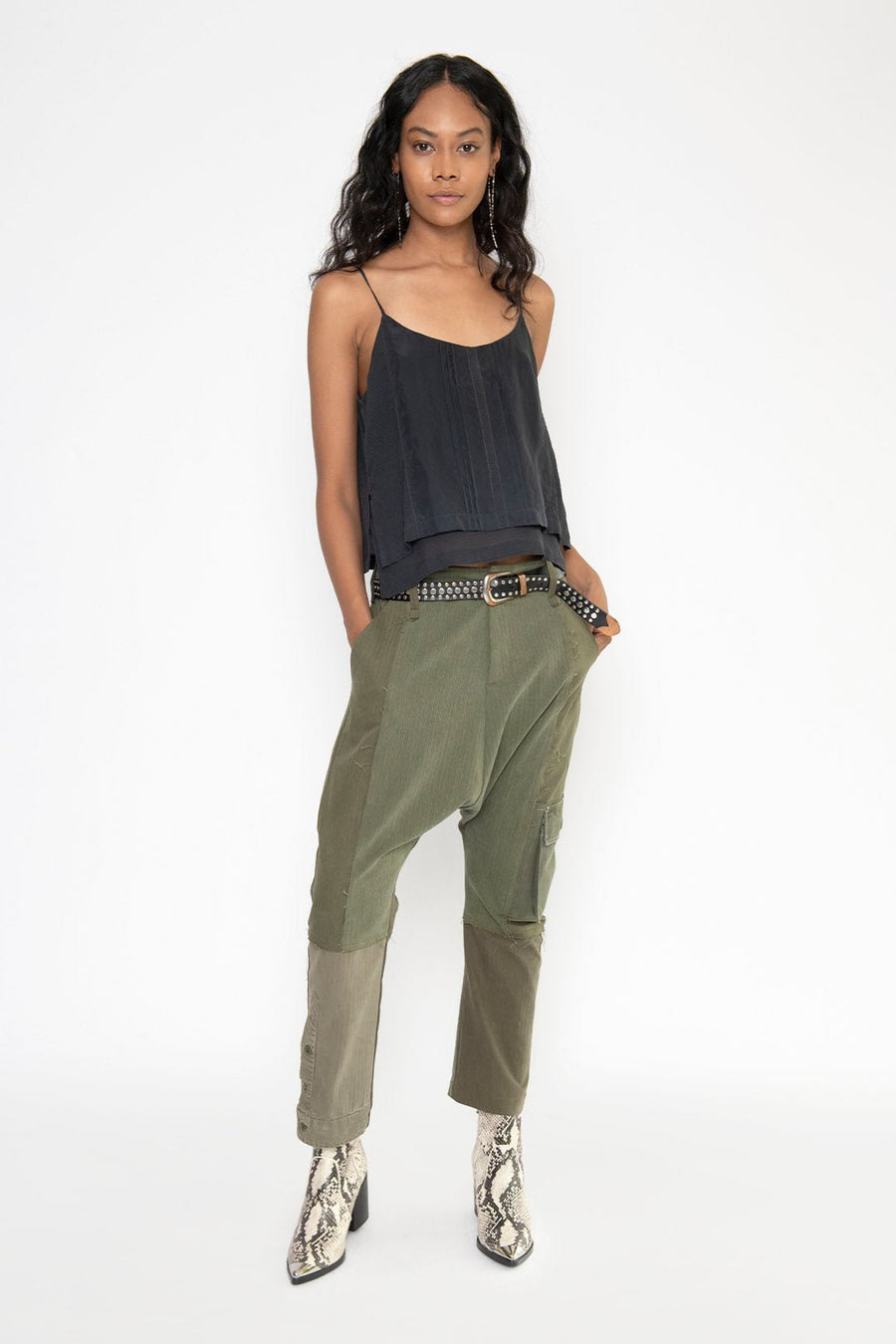 MAGNOLIA CAMISOLE, BLACK - Burning Torch Online Boutique