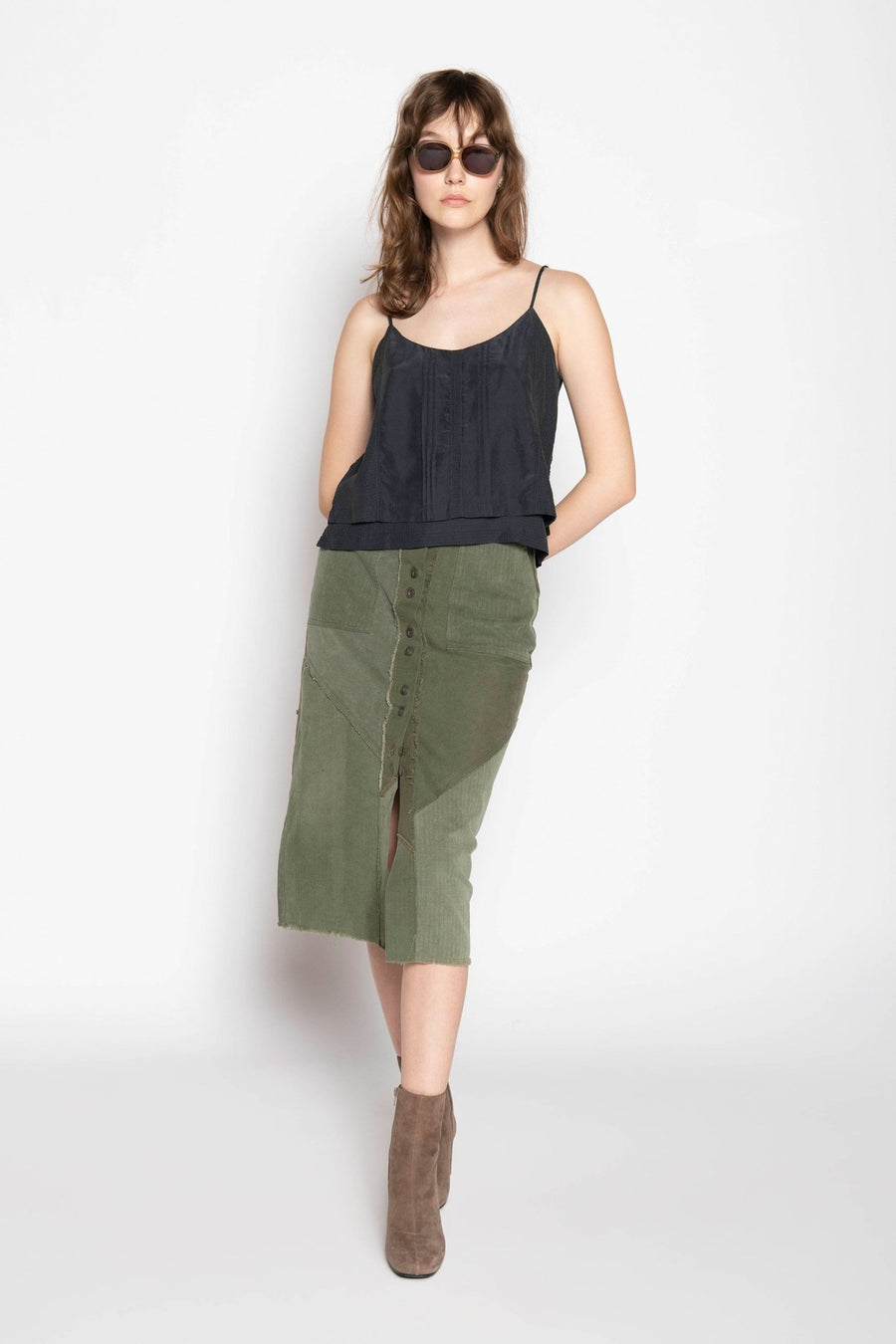 MAGNOLIA CAMISOLE, BLACK - Burning Torch Online Boutique
