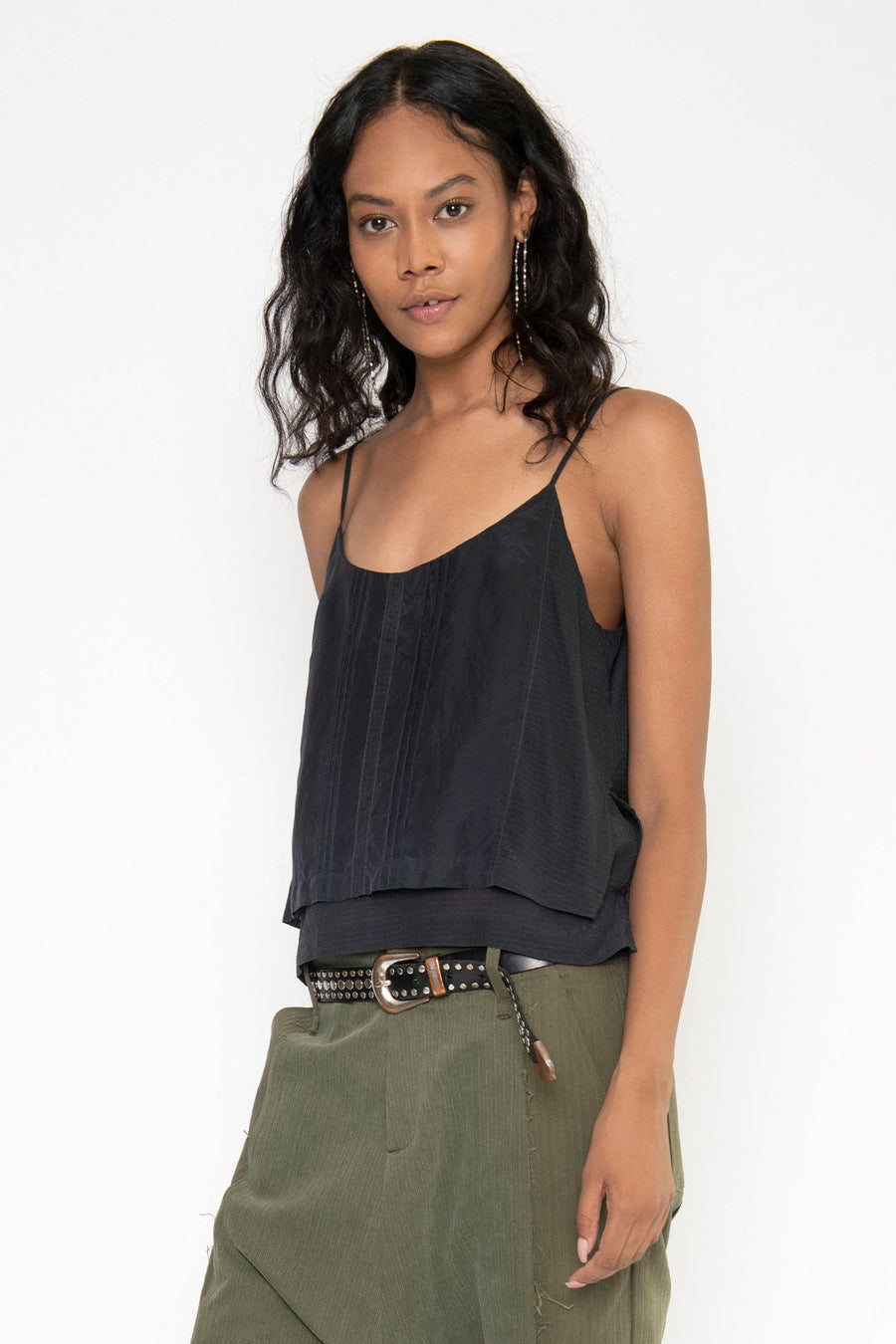MAGNOLIA CAMISOLE, BLACK - Burning Torch Online Boutique