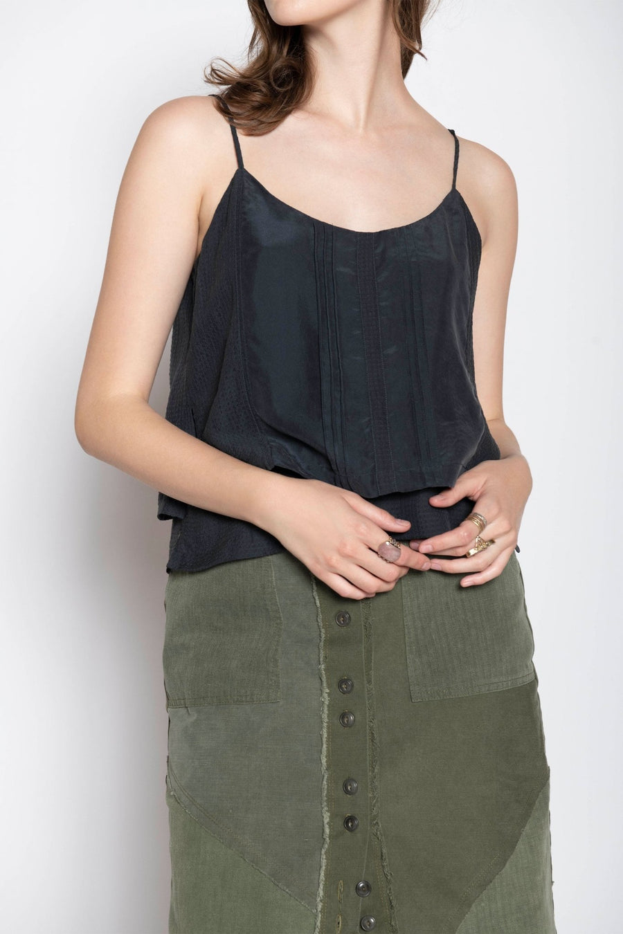 MAGNOLIA CAMISOLE, BLACK - Burning Torch Online Boutique