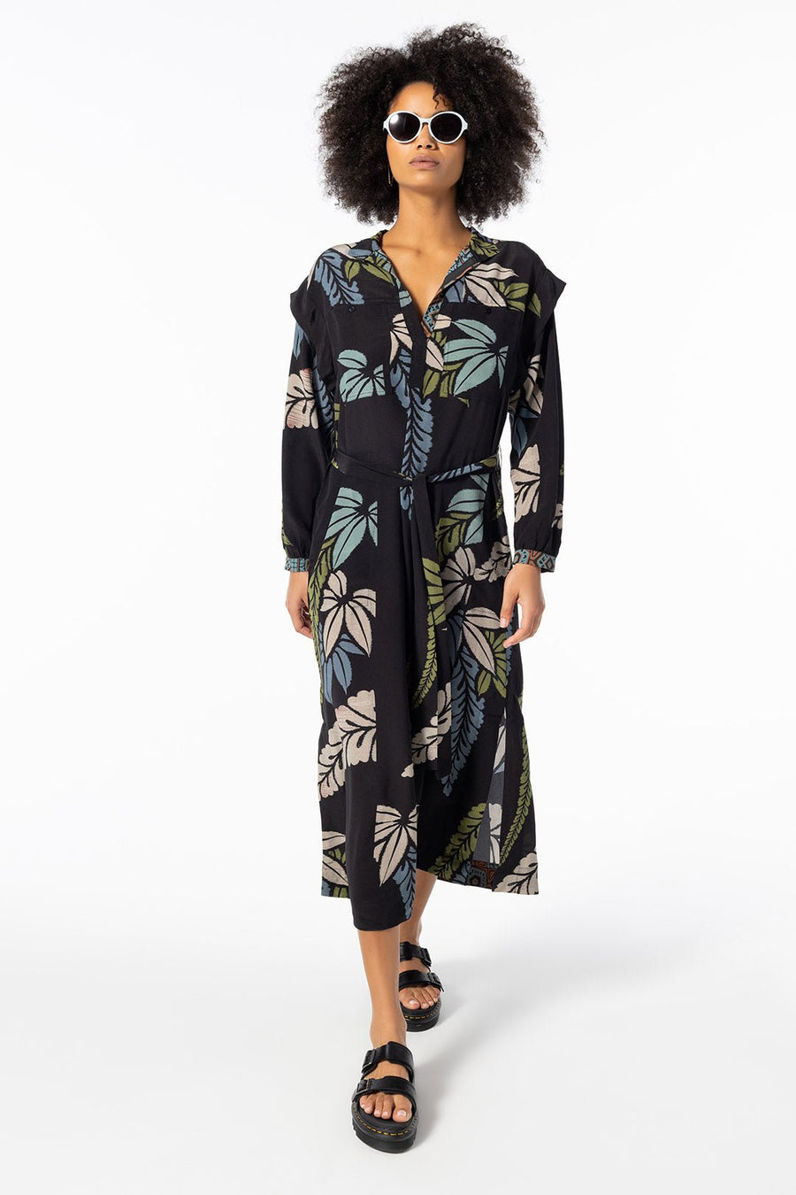 MIDNIGHT JUNGLE CAFTAN, MULTI - Burning Torch Online Boutique