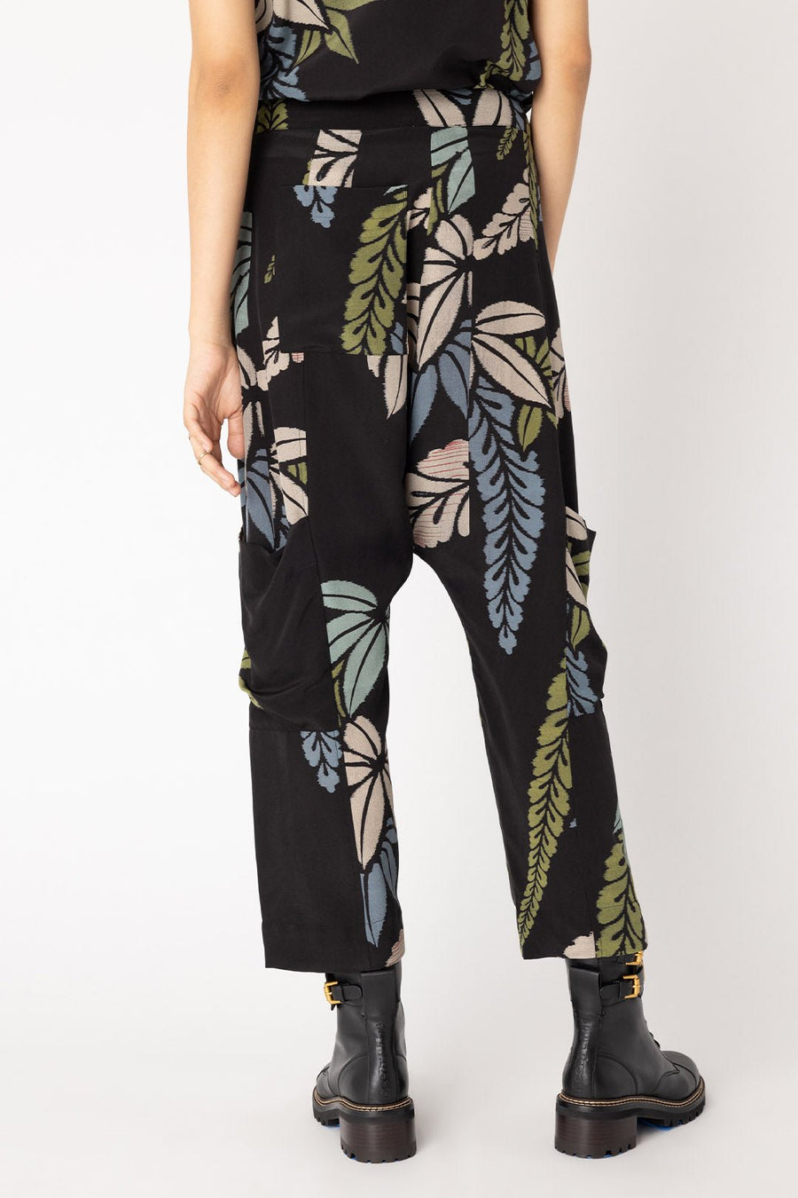 MIDNIGHT JUNGLE DROP CROTCH PANT, MULTI - Burning Torch Online Boutique