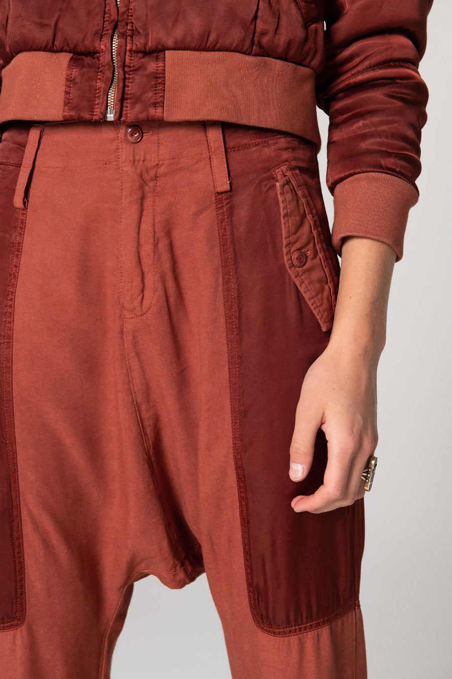 NOMAD DROP CROTCH PANT, RUST - Burning Torch Online Boutique