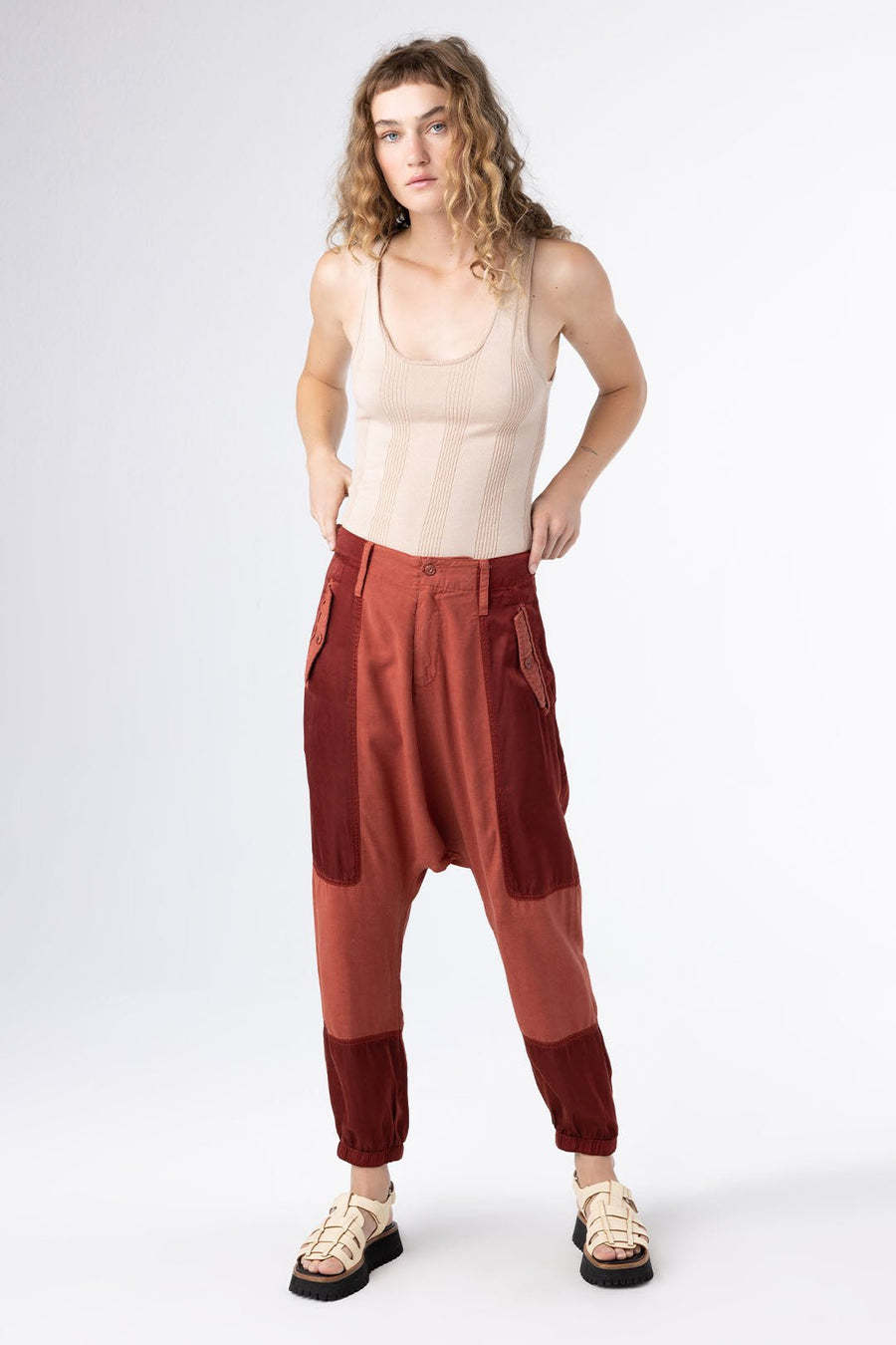 NOMAD DROP CROTCH PANT, RUST - Burning Torch Online Boutique
