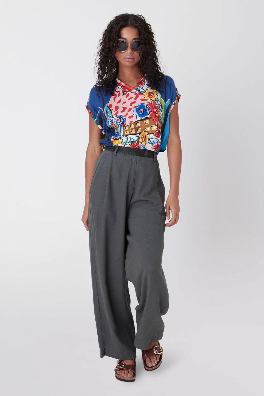 NOMAD HIGH WAIST PANT, SLATE - SAMPLE 10312 - Burning Torch Online Boutique