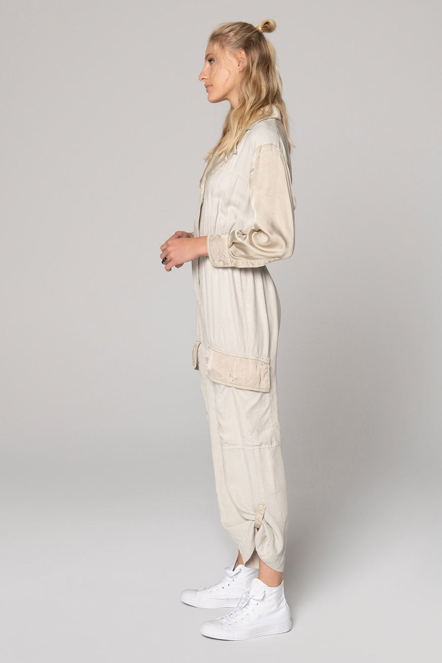 NOMAD JUMPSUIT, SAND STONE - Burning Torch Online Boutique