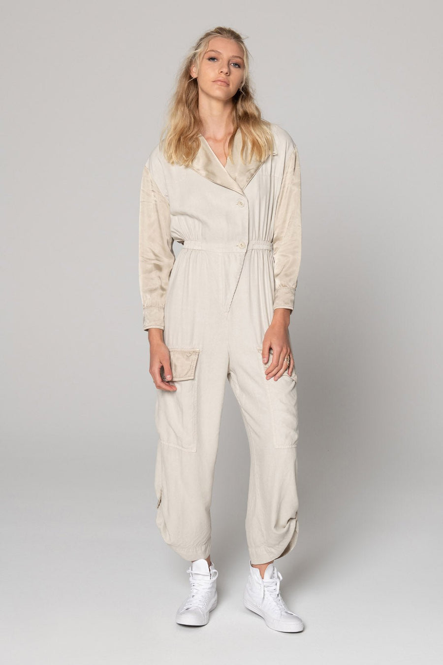 NOMAD JUMPSUIT, SAND STONE - Burning Torch Online Boutique