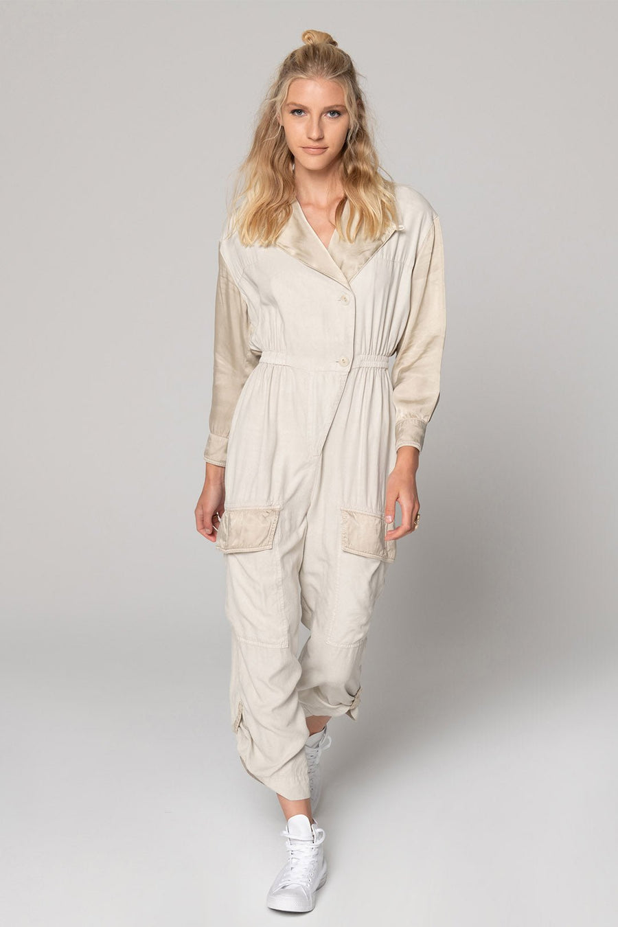 NOMAD JUMPSUIT, SAND STONE - Burning Torch Online Boutique