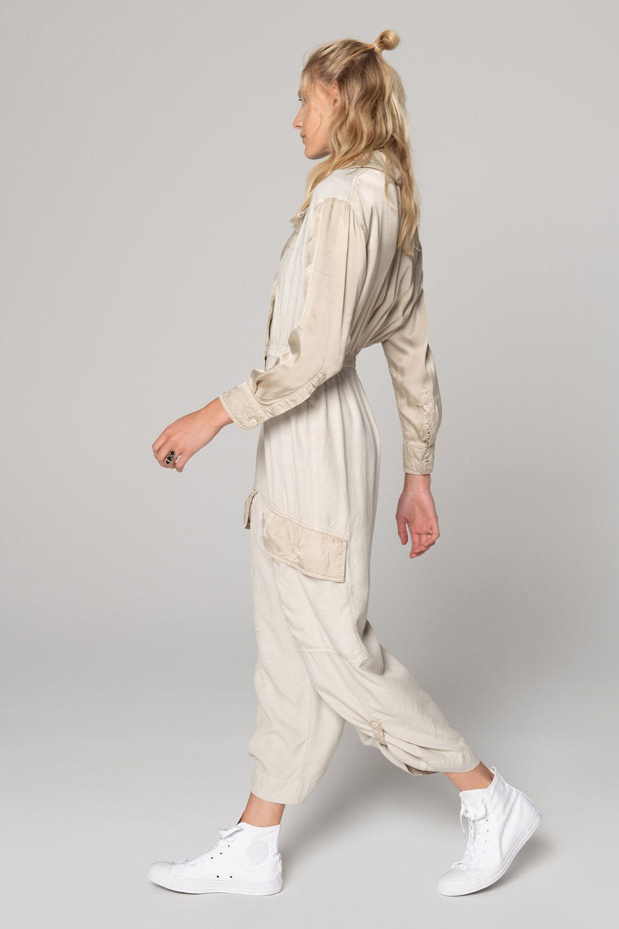 NOMAD JUMPSUIT, SAND STONE - Burning Torch Online Boutique